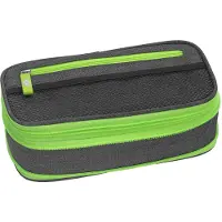 Wedo Neon Stretch, Pehmeä lyijykynäkotelo, Polyesteri, Vihreä, Harmaa, Yksivärinen, Vetoketju, Lapsi (24244011)