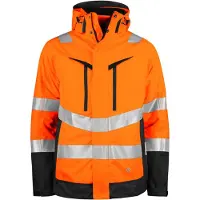 Projob 6445 Tekninen Takki 3-In-1 En Iso 20471 Luokka 3/2 - Orange/Black - 3XL