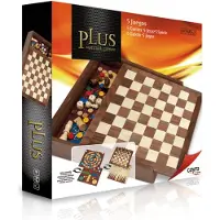 Abba Games 5-in-1 Pelilauta: Merenkulku/parkkipaikka/shakki/tammi Ja Backgammon