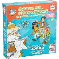 Educa Borras Once Upon A Time The Explorers (geography) Interactive Board Game Monivärinen