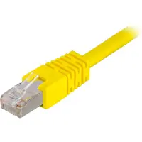 Deltaco – F/UTP Cat6 laitekaapeli, 3m, keltainen (STP-63GL)