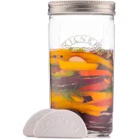 Kilner fermentointisetti Kirkas ruostumaton teräs, 1 l