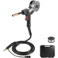 Vevor 130 A kelahitsauspistooli 3 m kaapelilla, Lincoln Magnum 100SG K2532-1 -mallin vaihto - 11 kpl MIG-hitsaussuuttimia, ER4043 0,9 mm alumiininen MIG-hitsauslanka ja työkalupakki