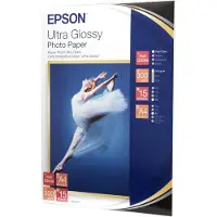 Epson Ultra Glossy Photo Paper - Glossy - A4 (210 x 297 mm) 15 arkki (arkit) valokuvapaperi malleihin Expression Home XP-245, 342, 442, Expression Pre