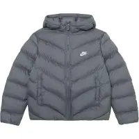 Nike Talvitakki Nsw Therma-fit Synthetic-fill All Day Play - Harmaa/valkoinen Lapset, koko S: 128-137 cm