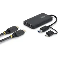 StarTech.com – USB A USB C to Dual HDMI Adapter Win Mac (107B-USB-HDMI-2)