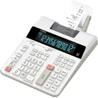 Casio FR-2650RC, Työpöytä, Tulostuslaskin, 12 lukua, Musta, Valkoinen