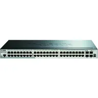 D-Link SmartPro DGS-1510-52X, räkkiasennettava kytkin, L3-hallinnoitu, 1U, musta/harmaa