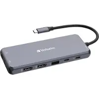 Verbatim 3.2 Gen1 14-in-1 USB-C -telakka, harmaa