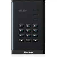 ISTORAGE diskAshur³ - hard drive - 4 TB - USB 3.2 Gen 1 - TAA Compliant - Ulkoiset kovalevyt - 4TB - musta