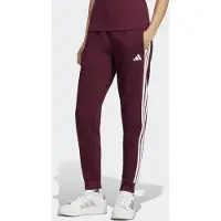 Adidas Urheiluhousut 'Essentials' viininpunainen / valkoinen