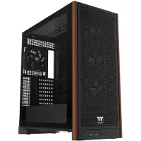 Thermaltake S370 WS, Midi Tower, PC, Musta, ATX, EATX, mikro ATX, Mini-ITX, SPCC, Karkaistu lasi, Pelaaminen (CA-11J-00M1WN-00)
