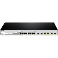 D-Link – 12 Port Smart Managed Switch incl 10x10 SFP+ ports & 2xCombo 10GBase-T/SFP+ uplink ports (DXS-1210-12SC/E)