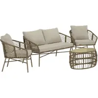 Ebuy24 Sohvaryhmä Lipari ruskea beige