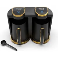 Inca IKM-02, Turkkilainen kahvinkeitin, 0,25 L, Jauhettu kahvi, 400 W, Musta, Kulta