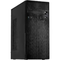 Inter-Tech IT-2812 Business black ATX midi tower case with front USB 3.2 Gen 1 and USB 2.0 ports and a 5.25" and 3.5" bay for an external drive (88881367)