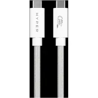 Hyper HyperDrive Next USB4 USB-C -kaapeli, 240 W, 1,2 m, valkoinen