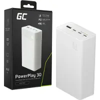 Green Cell – PBGC30W PowerPlay 30 white powerbank 30 000mAh 22.5W 4 ports