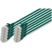 Digitus DK-1632-A-005S-G-10, 0,5 m, Cat6a, F/FTP (FFTP), RJ-45, RJ-45, Vihreä