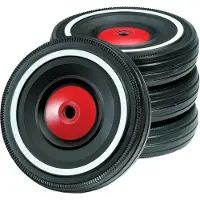 BIG Bobby Car Accessories, Silent Rubber Wheels - Black - ONE SIZE