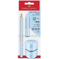 Faber-Castell Lyijykynäsetti - Grip Jumbo - 3 Osaa - Sky Blue - - OneSize - Lyijykynät
