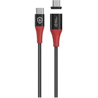 Microconnect Safe Charge Magnetic Data Blocker USB-C -kaapeli, 240 W, 1,5 m, musta/punainen