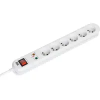 Bachmann SMART power strip 6xUTE white SS 1xswitch 3m