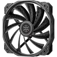 Silverstone Shark Force 160, 160mm PWM-laitetuuletin, musta