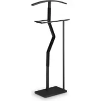 Relaxdays Vaateteline 107x48x20cm, musta