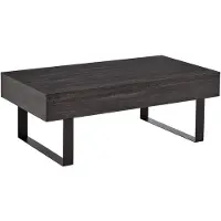 Aosom Sohvapöytä Homcom 110x60x40 cm, tummanharmaa