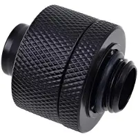 Alphacool 19/13mm Eiszapfen ruuviliitin, suora, G1/4, musta