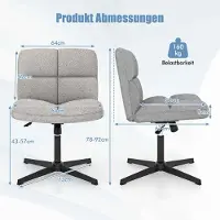 ProMotion Toimistotuoli 73x64x92cm, harmaa/musta väri