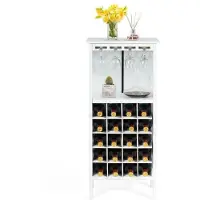 ProMotion Viinikaappi 42x24,5x96cm, valkoinen