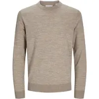 Jack & jones Premium Neulepaita 'JPRMark' beigenharmaa