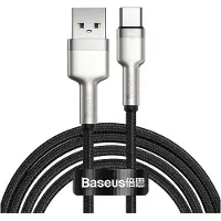 Baseus Cafule Metal Series USB-A ja USB-C kaapeli - 66W, 2m - musta