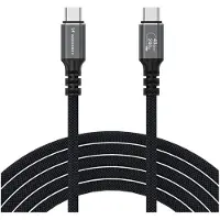 Wozinsky Thunderbolt 4 USB-C-kaapeli 240W 2m 4K - Musta