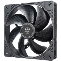 Silverstone Shark Force 140, 140mm PWM-laitetuuletin, musta