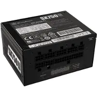 Silverstone 750W SX750, modulaarinen SFX-virtalähde, 80 Plus Platinum, musta