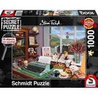 Schmidt Spiele Art Puzzle: Steve Reading, 1,000 pieces, at his desk (59920)
