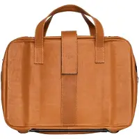 R-Go Tools Laptoptas R-Go Viva, full-grain leer, ergonomisch met geïntegreerde laptopstandaard, sociaal product, voor 15,6 inch, bruin, Salkku, 39,6 c (RGOAVLAPBR)