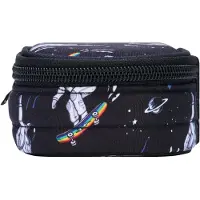 Herlitz Etui Space Skater, Pehmeä lyijykynäkotelo, Polyesteri, tummansininen, Valkoinen, Kuvio, Vetoketju, Aikuinen/lapsi (50049196)