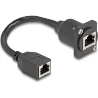 DeLOCK 87968, 0,2 m, Cat5e, S/UTP (STP), RJ-45, RJ-45, Musta