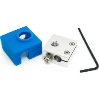 Micro-Swiss Micro Swiss Heater Block Upgrade with Silicone Sock for CR10 / Ender 2 / Ender 3 / MK7, MK8, MK9