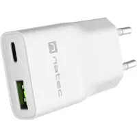 Natec Ribera power adapter - GaN slim - USB USB-C - 20 watt