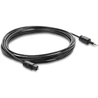 DeLOCK 90922, Toslink, Uros, Mini-TOSLINK, Uros, 5 m, Musta