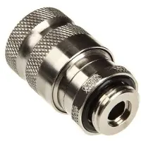Koolance QD2 Female Quick Disconnect No-Spill -pikaliitin, uroskierre G1/4, hopea
