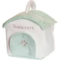 Teddykompaniet Teddy Cats, Playset - White - 19X21X23CM