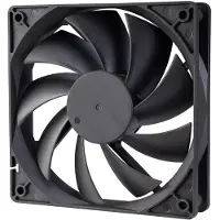 Akasa 120 mm Auto Thermal Fan, PWM-laitetuuletin, musta