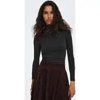 ONLY Onlglamour L/S Roll-Neck Top Jrs Noos - Black - L