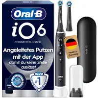 Oral-B iO Series 6, Aikuinen, Pyörivä hammasharja, Päivittäinen käyttö, Ienhoito, Intense, Herkkä, Musta, 2 min, Musta (445111)